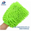 Premium Chenille Microfiber Duster Cleaning Sponge Cloth Kit / Waterproof Car Wash Mitts / Automobile Detailing Gloves